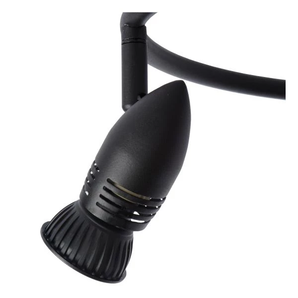 Lucide CARO - Ceiling spotlight - Ø 31 cm - 3xGU10 - Black - detail 2